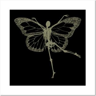 Fairy Skeleton Butterfly Dancer Posters and Art